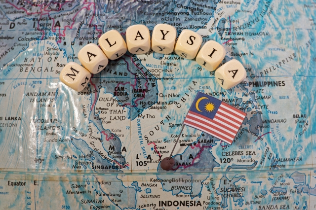 マレーシアの地図