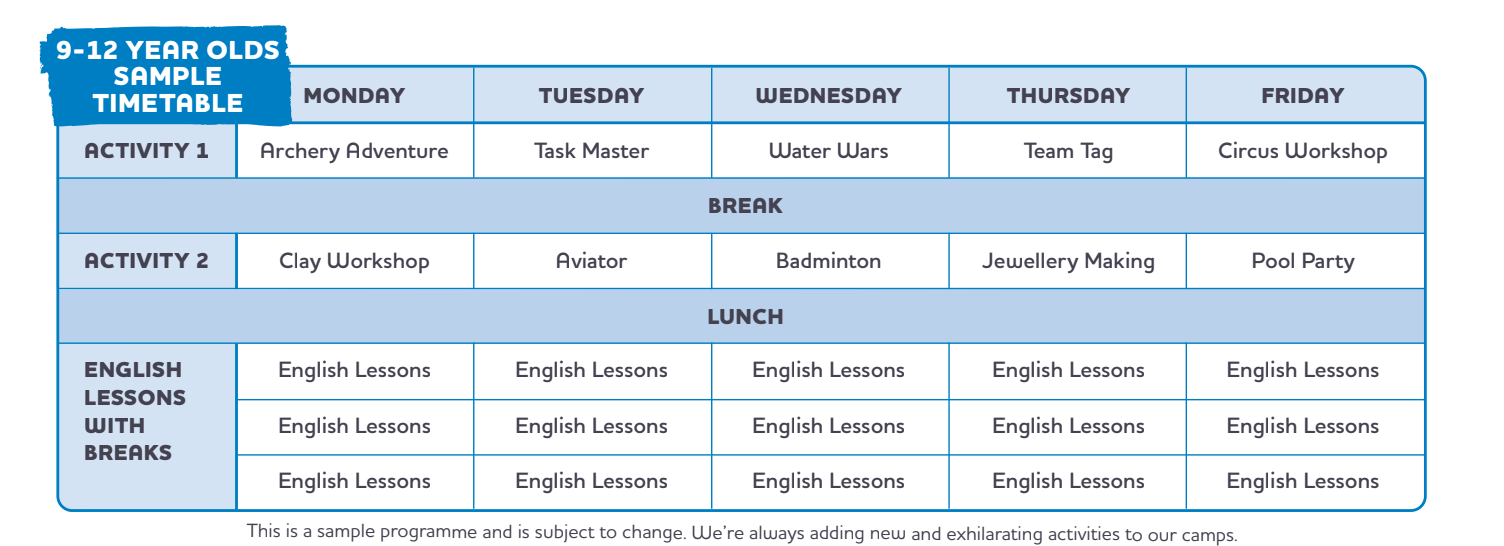 マレーシア　サマーキャンプ　2026